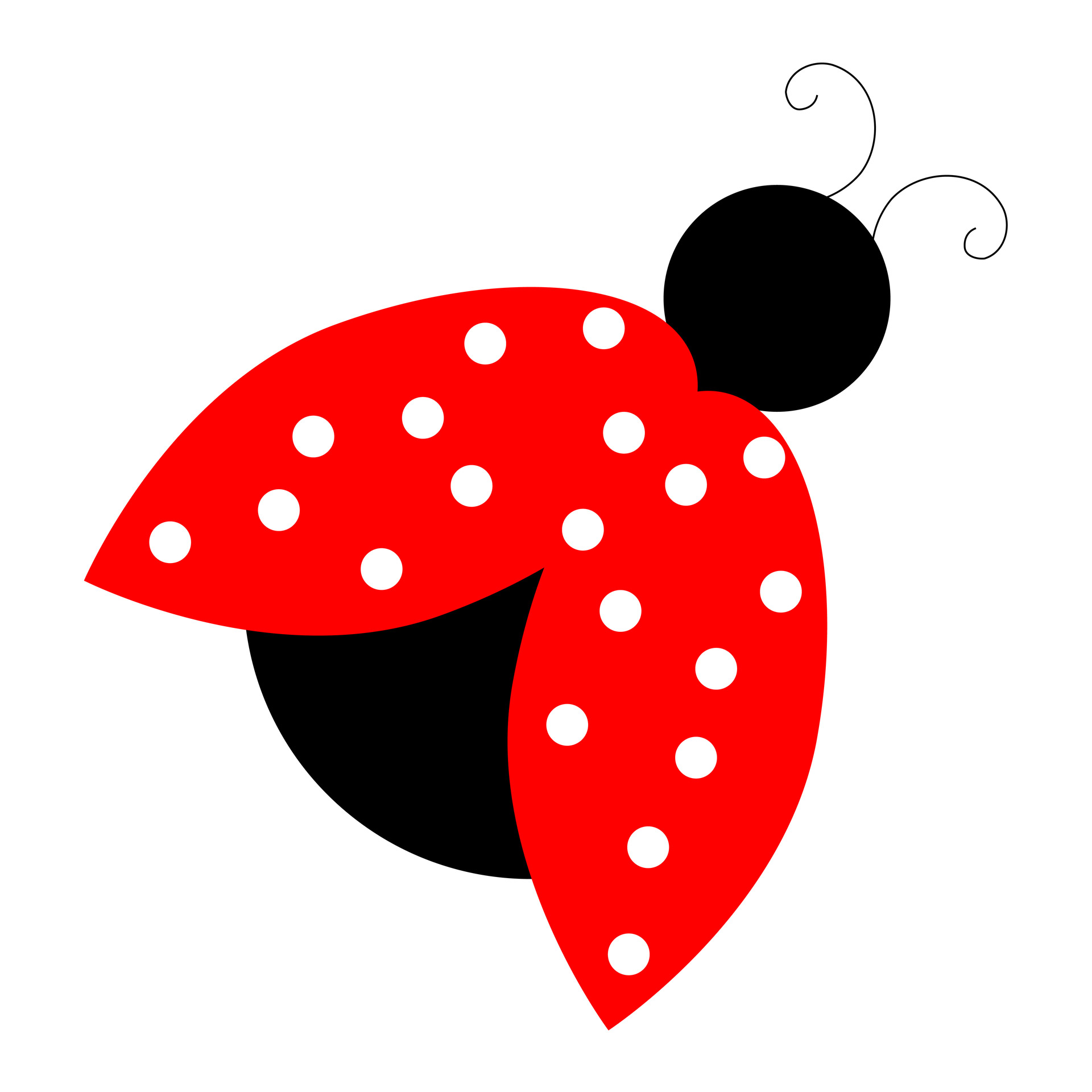 Cute Cartoon Ladybug Clipart 