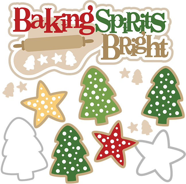 Christmas baking clipart 