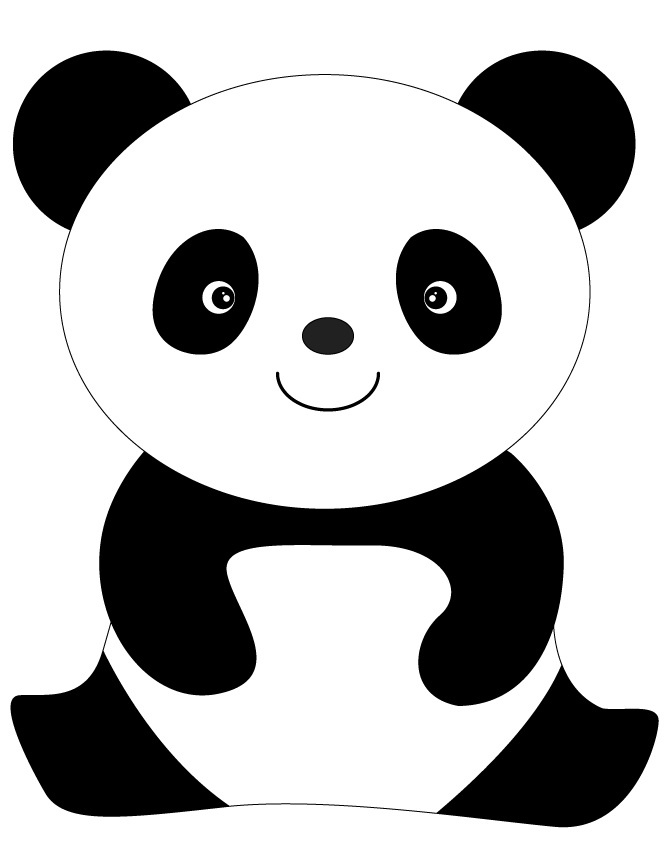 Free Panda Cartoon Black And White, Download Free Panda Cartoon Black