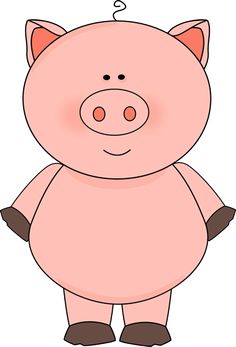 Pin Cute Pig Clip Art Image And Chubby Pink With A Strand Of on 