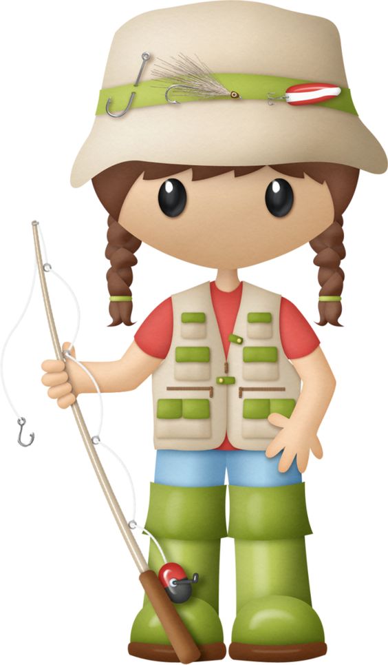 free girl fishing clipart - photo #40