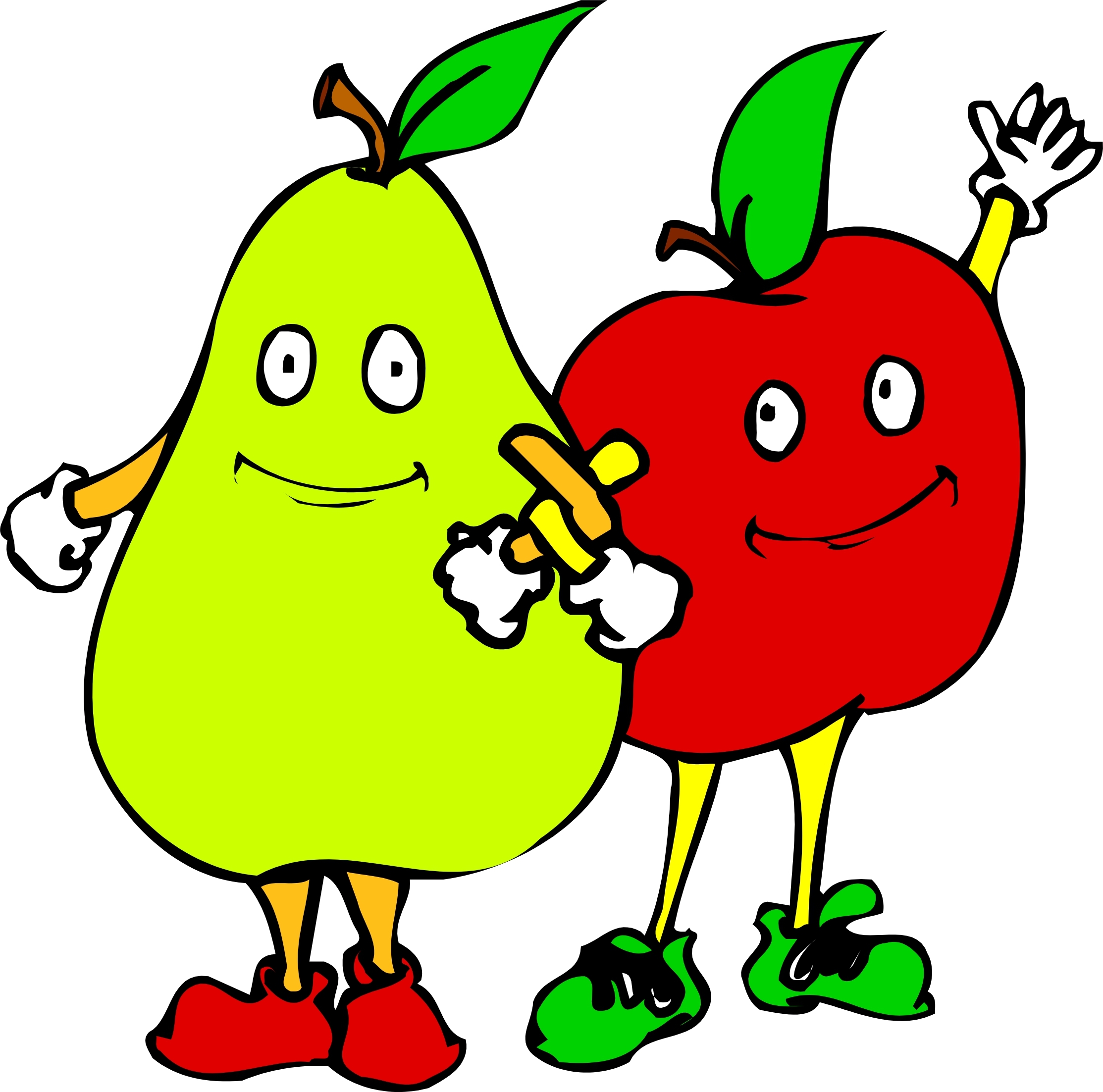 Funny Fruit Clipart 
