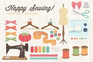 Sewing clipart Photos, Graphics, Fonts, Themes, Templates 