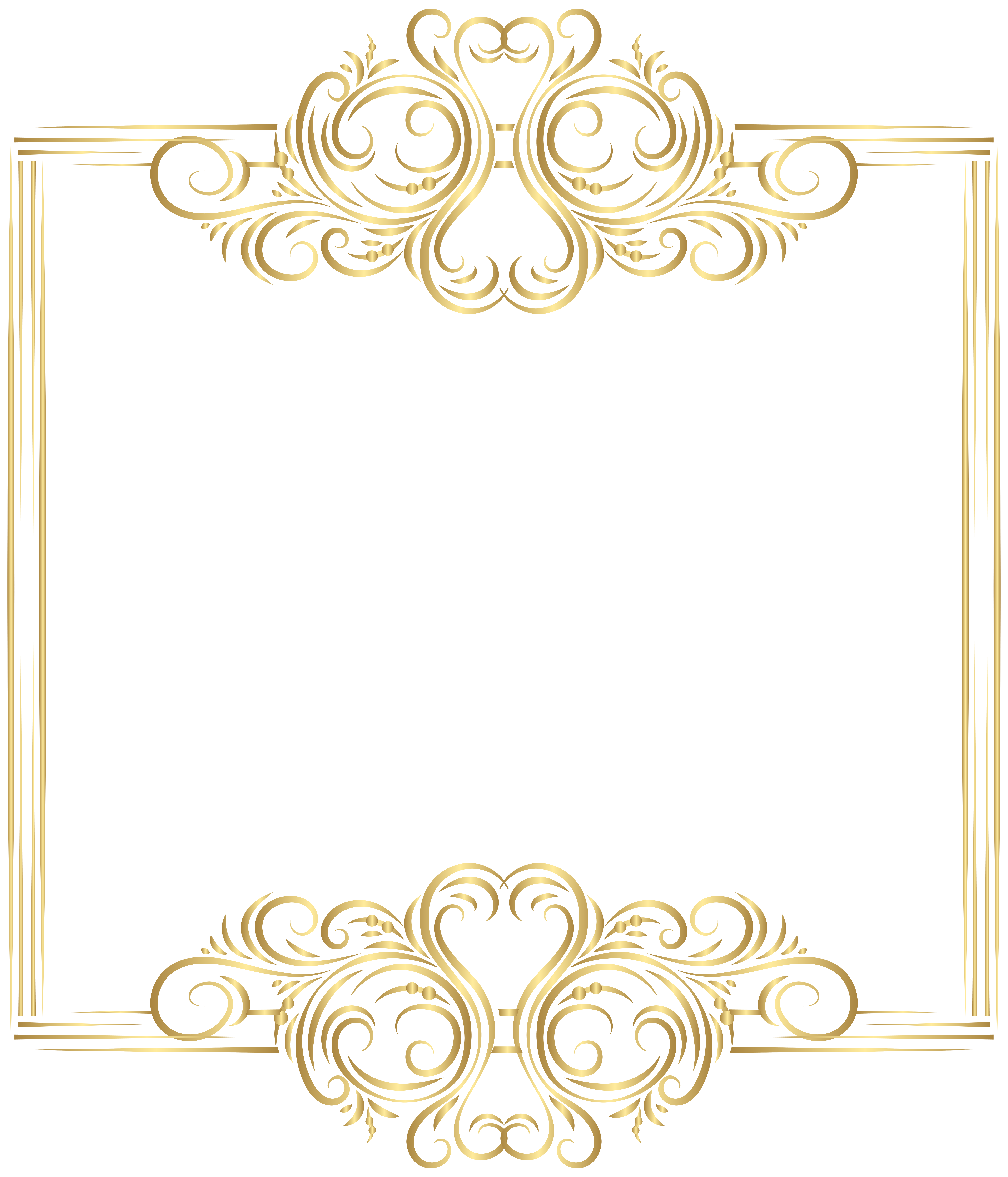 Instant Download Golden Frame Border Clipart Gold Digital Etsy Sexiz Pix 2662