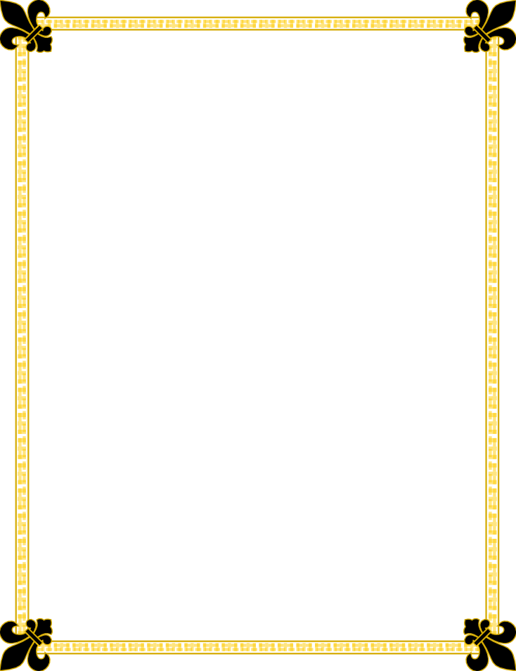 Gold Border Clipart 