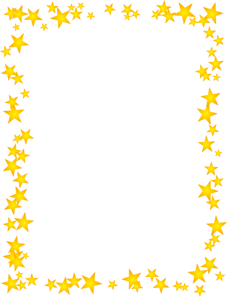 Gold Star Border Clipart 