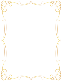Gold Certificate Border: Clip Art, Page Border, and Vector Graphics 