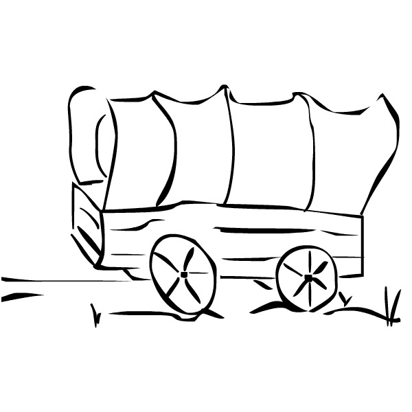 Pioneer Wagon Clipart 