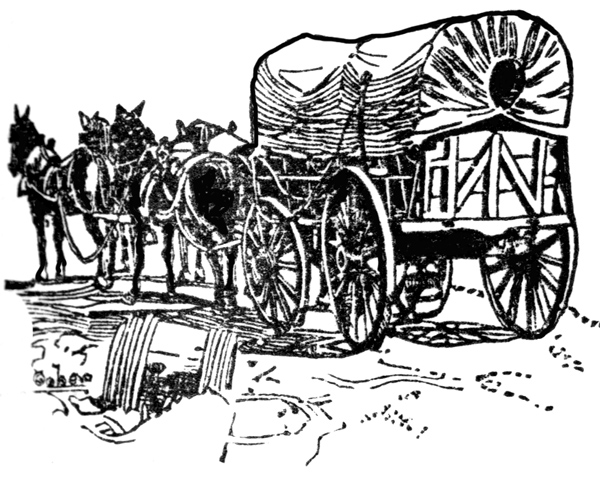 Sheep herder wagon clipart 