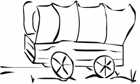 41+ Cartoon Covered Wagon Clipart 
