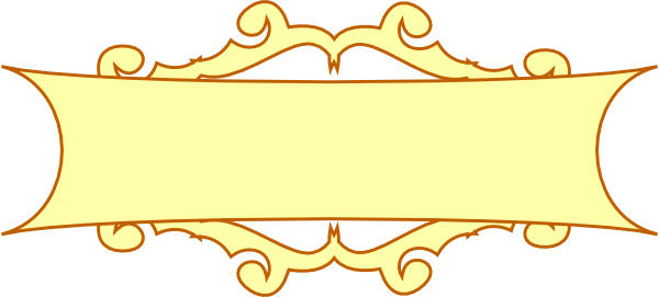 Gold Scroll Banner Clip Art at Clker 