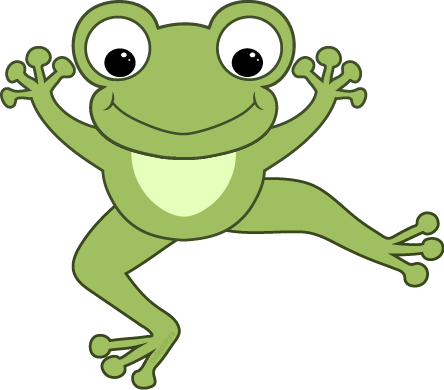 School Frog Clipart 