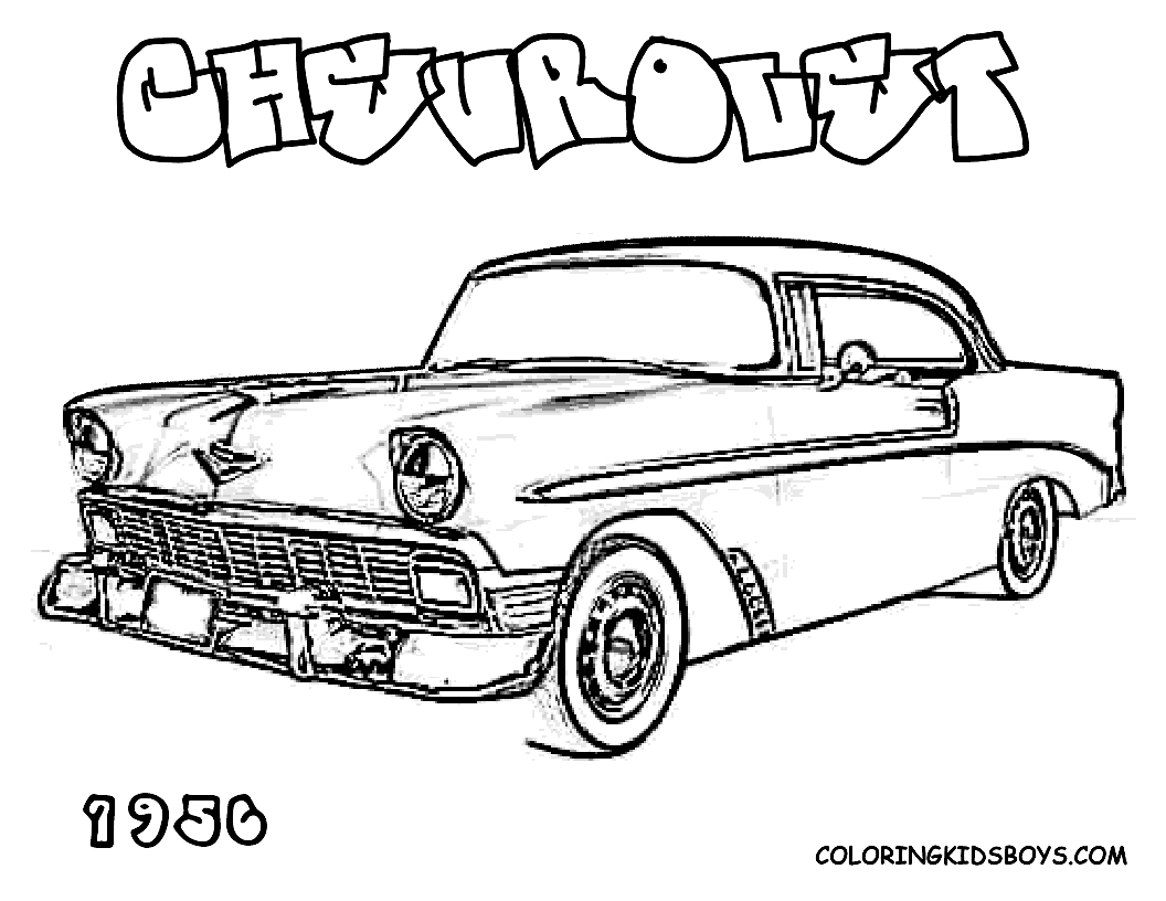Vintage Mustang Car Clipart 