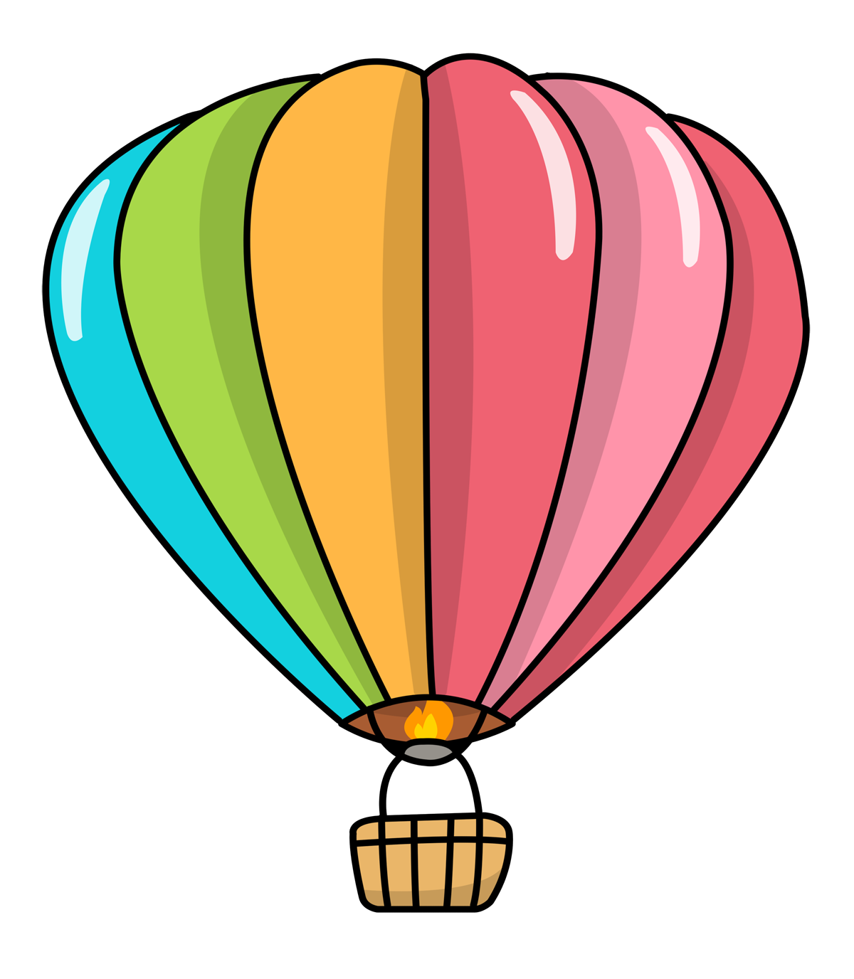 Free to Use  Public Domain Hot Air Balloon Clip Art 