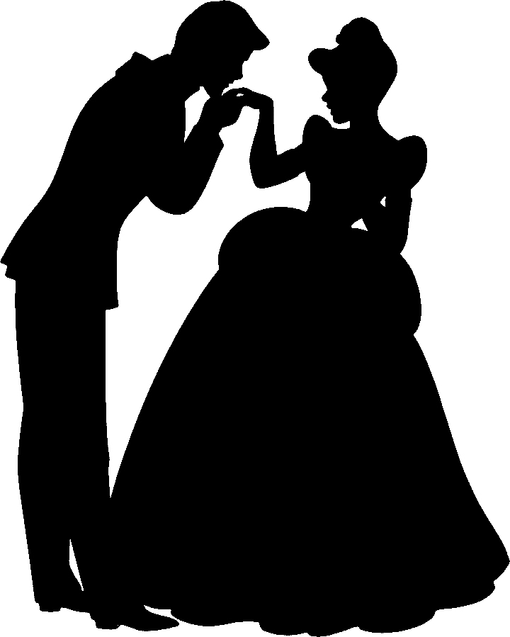 Disney Couple Silhouette Clipart 