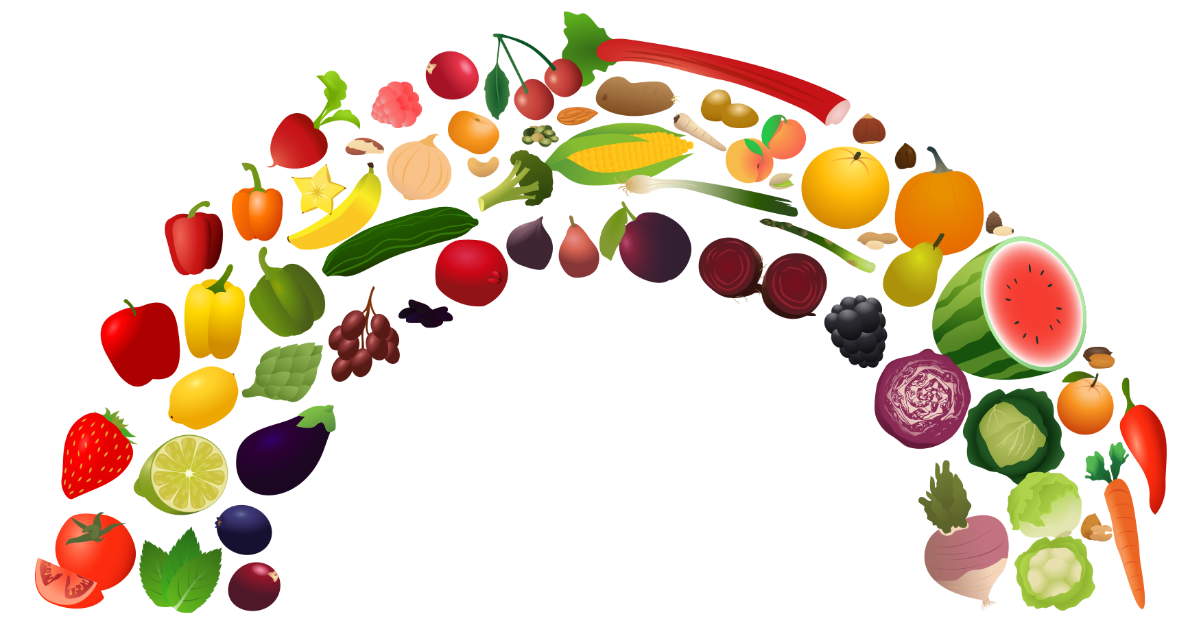 Plate Of Vegetables Food Clipart 