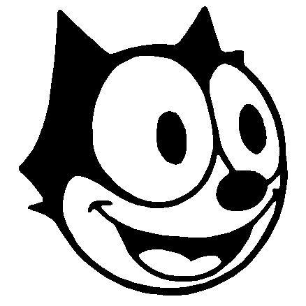Kepala Felix The Cat Cartoon 