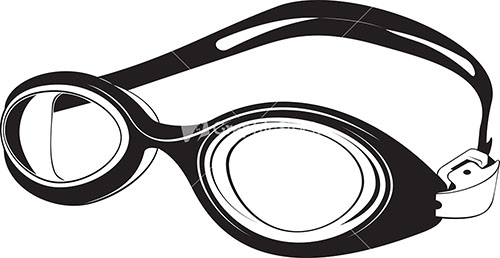 Swimming goggles clipart 
