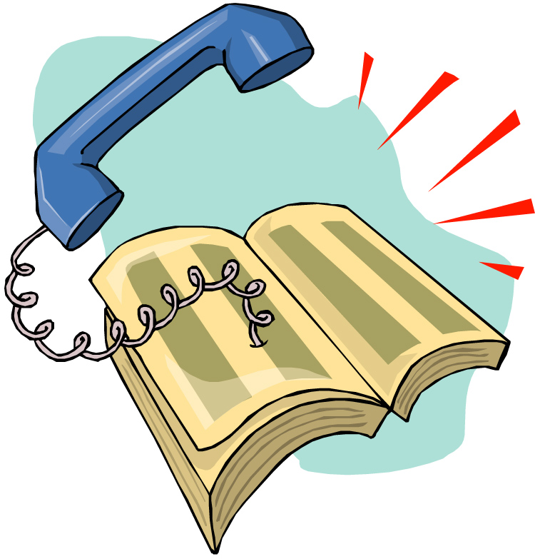 Telephone book clipart 