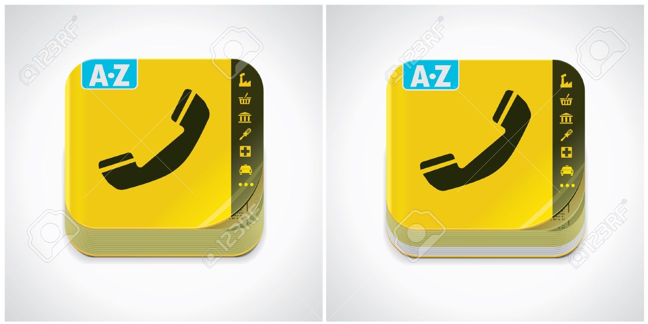 Telephone directory clipart 