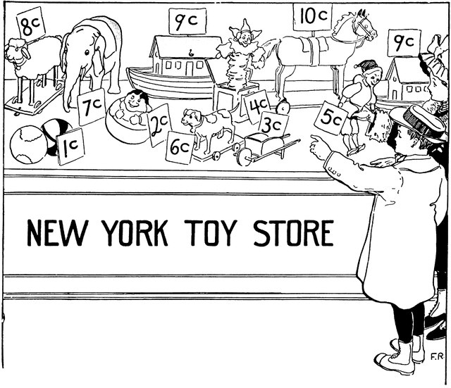 Toy Store Black And White Clipart 