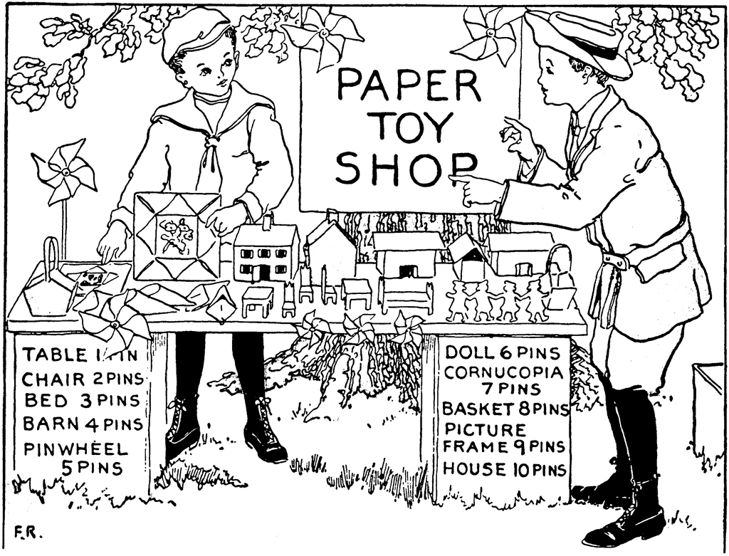 Toy shop clipart black and white 