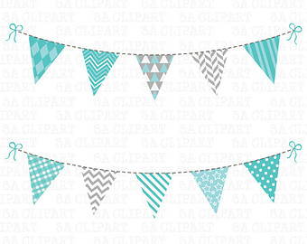 Vintage Bunting Banner Clipart 35309 