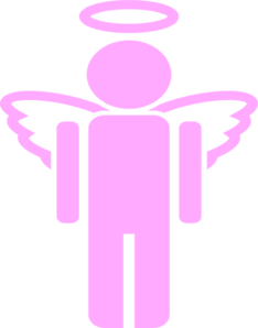 Pink angel clipart 