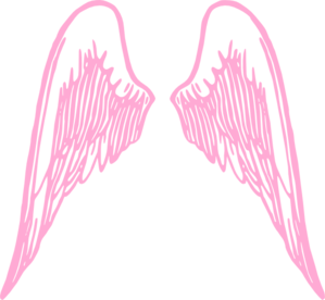 Pink Angelwings Clip Art at Clker 