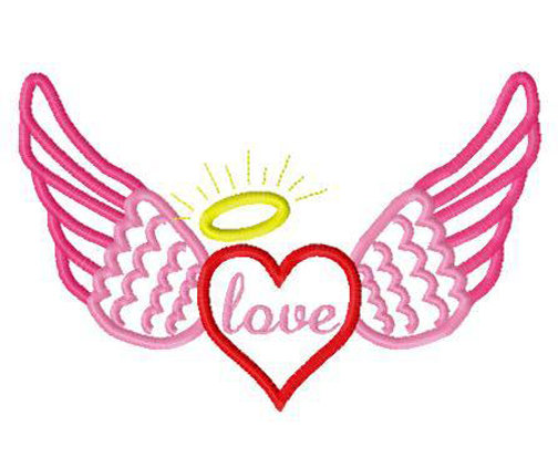 Pink Angel Wings Design 