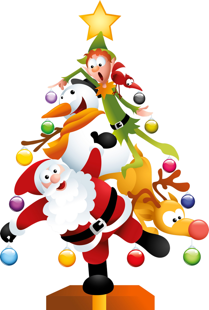 Disney christmas tree clipart 