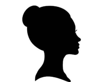 Silhouette of head clipart 