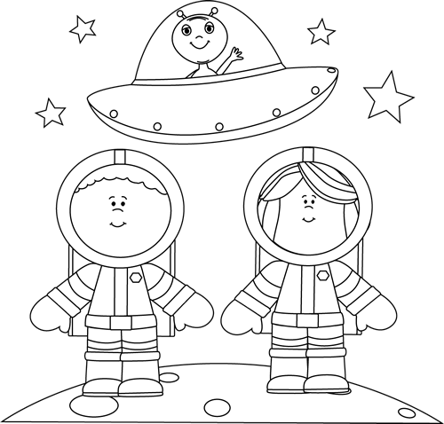 Astronaut On Moon Clipart 