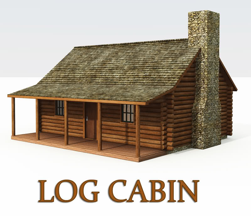 log home clipart