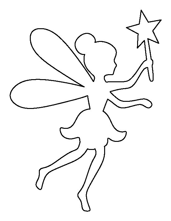 black and white fairy clipart