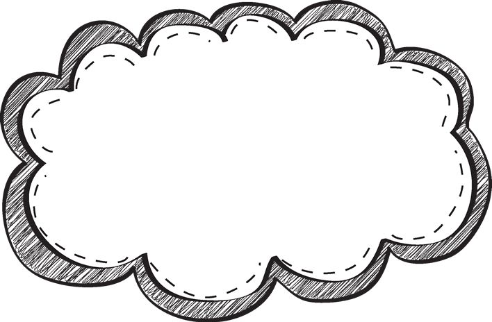 Clipart of cute border outlines 