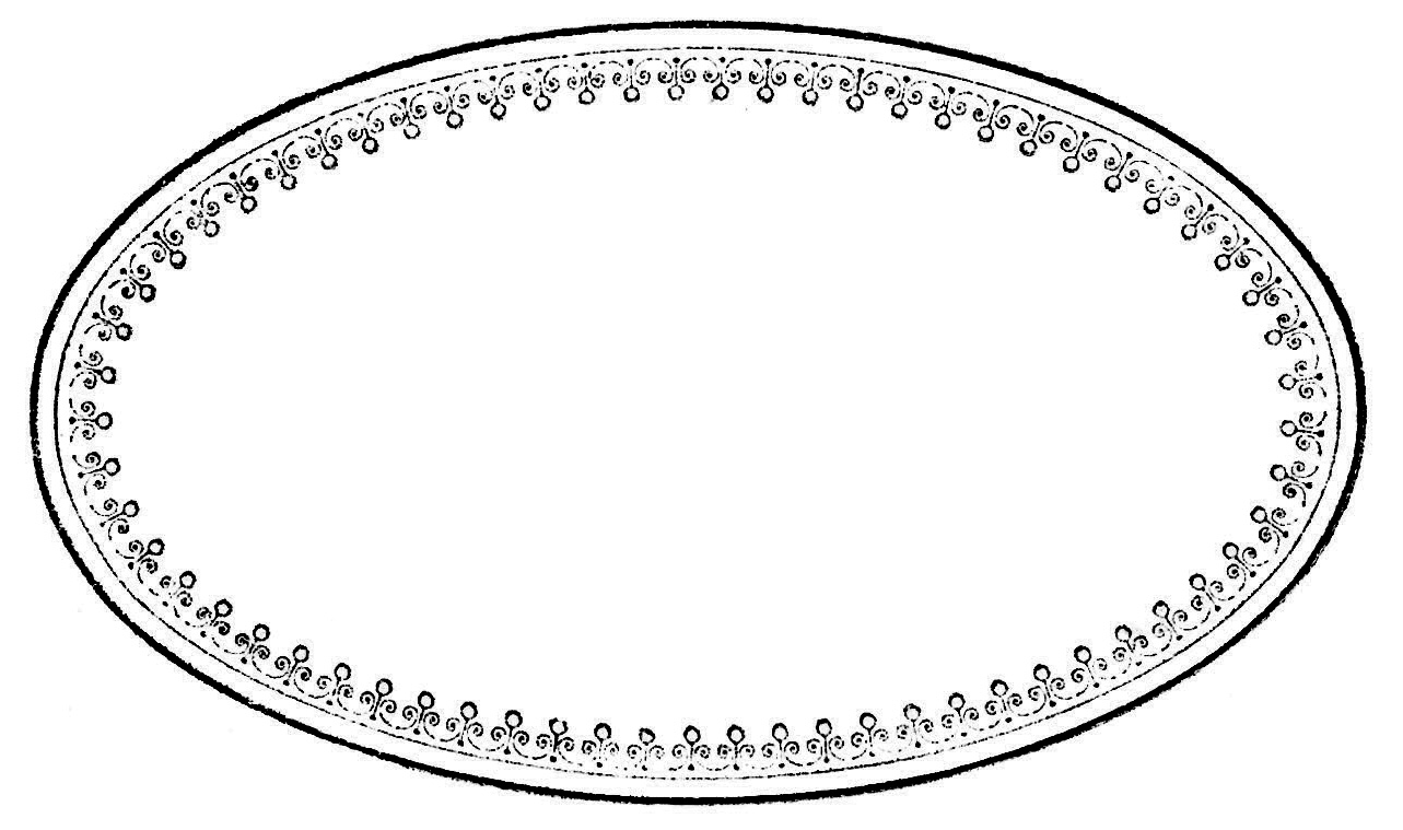 free clipart oval frame