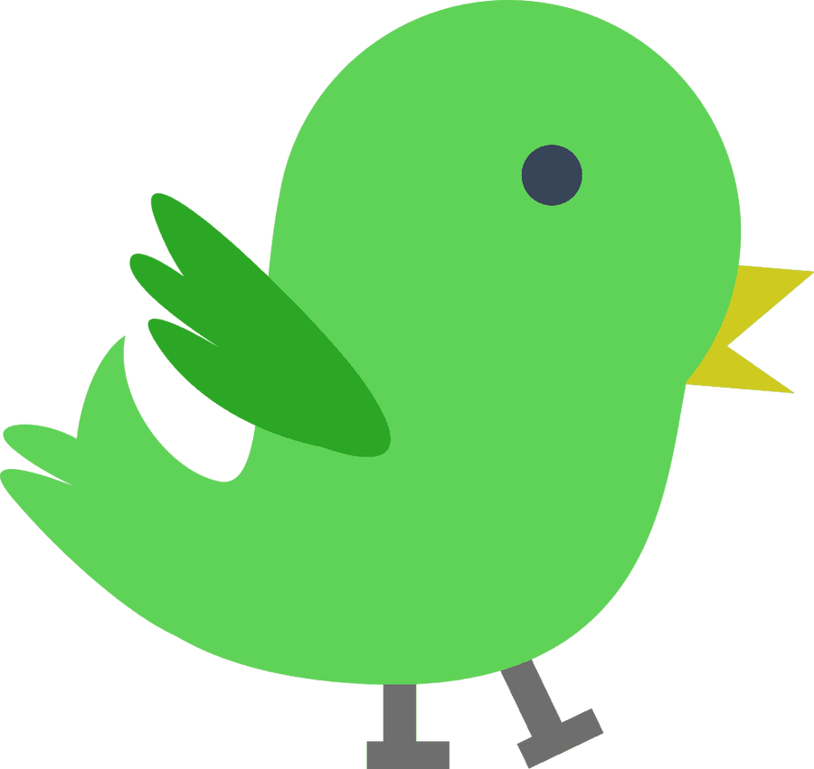 Green Bird Clipart 