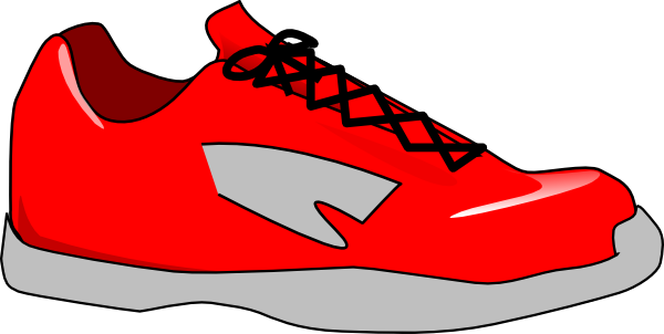 Red Tennis Shoes Clipart 
