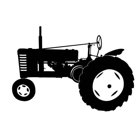 tractor silhouette clip art 
