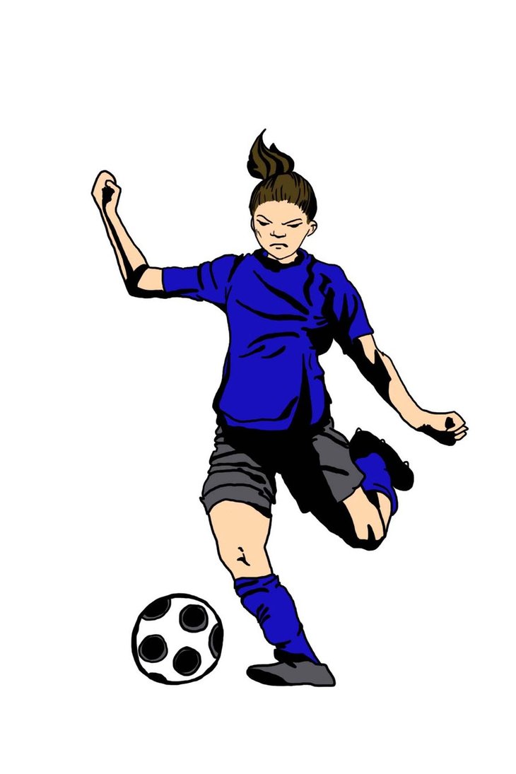 Women Soccer Clipart 