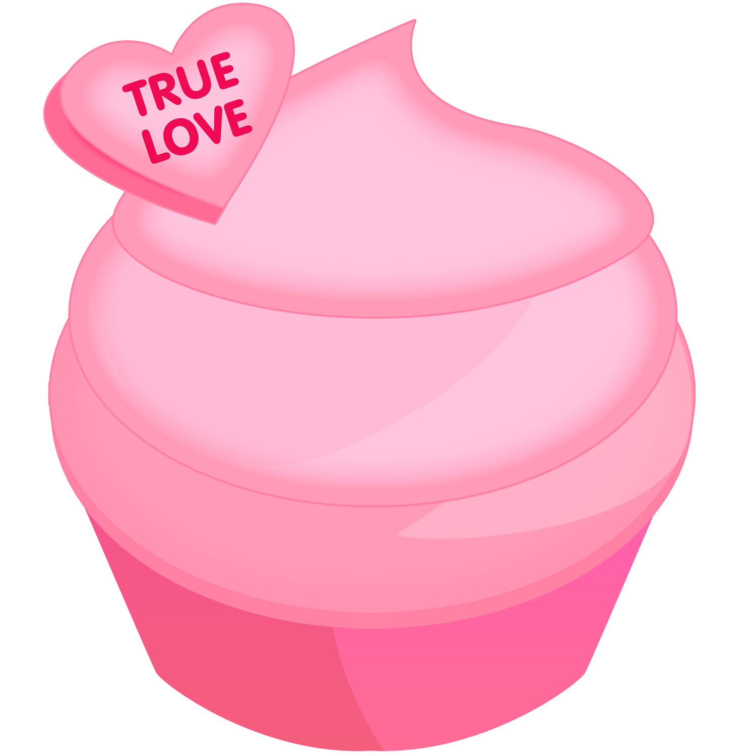 Valentines day cupcake clipart 