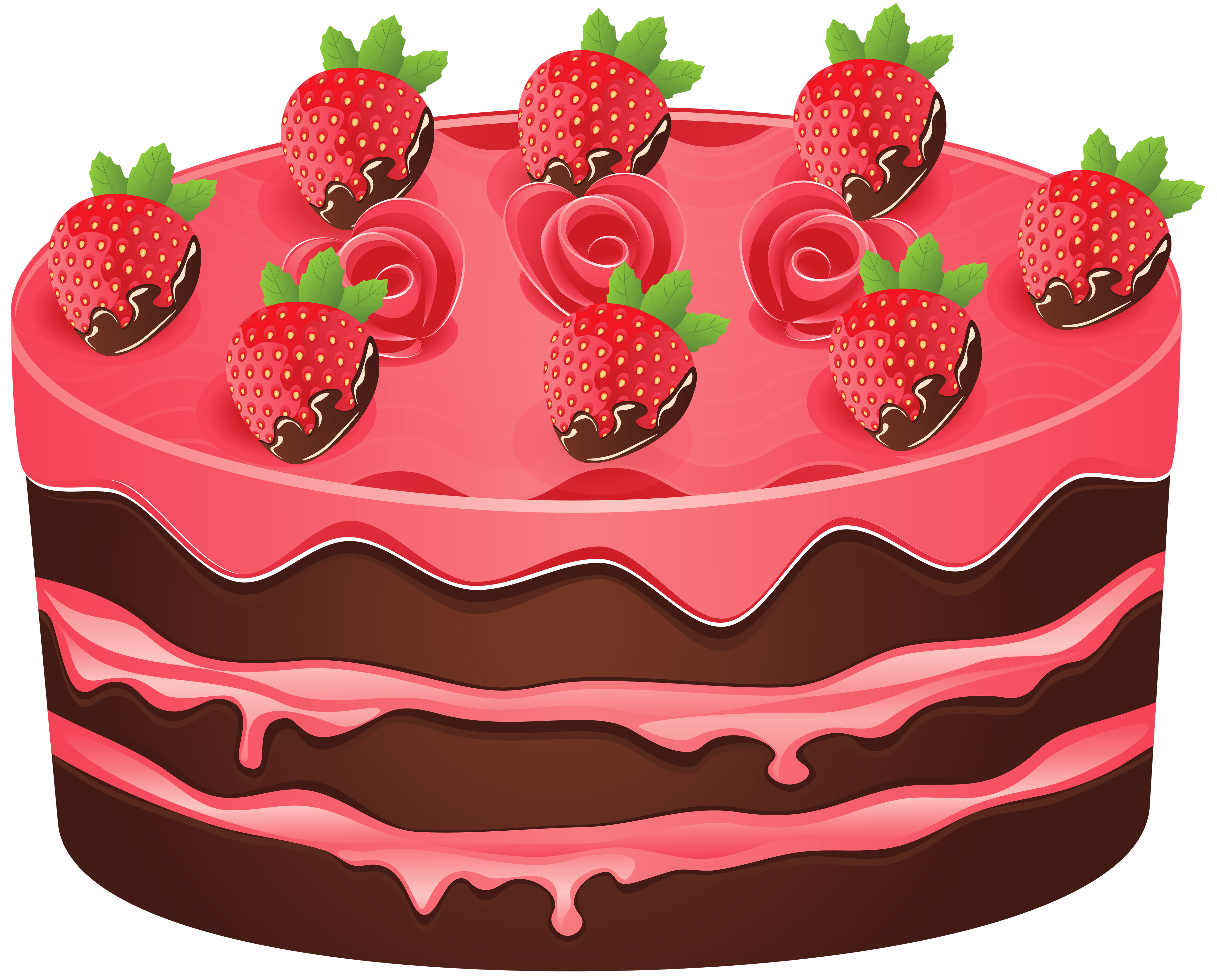 Strawberry Cake PNG Clipart Image 