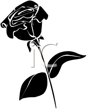 Rose Silhouette Clipart 