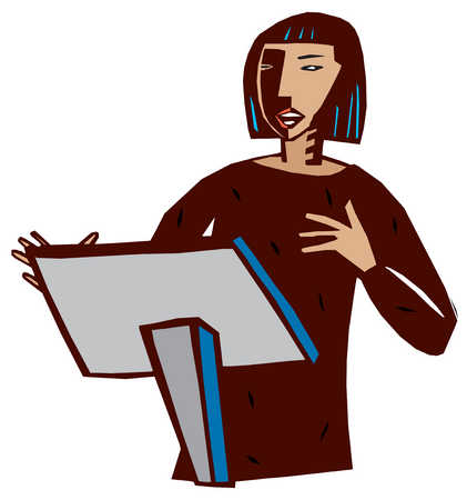Speaking At A Podium Clipart Clip Art Library
