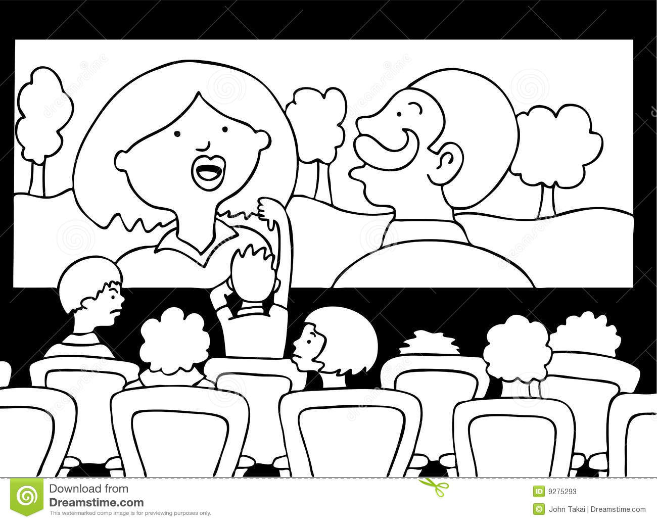 Movie Black And White Clipart 