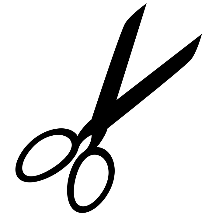 Simple Scissors Clipart transparent PNG 