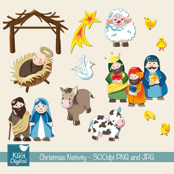 Featured image of post Cute Nativity Clipart Christmas star clip art black and white the nativity star is the 5566