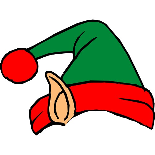Christmas elf hat clip art 
