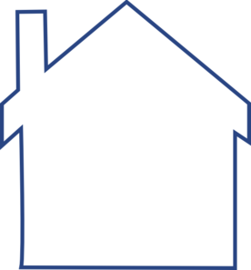 House Silhouette Blank Clipart 